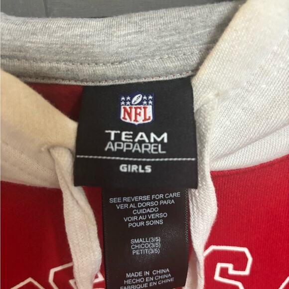 NFL Kansas City Chiefs Football Girls Hoodie Sweatshirt Size Small in Girls - Picture 2 of 7